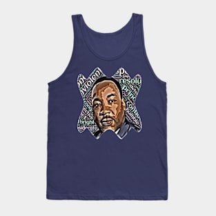 Martin luther king phrases No violence Tank Top